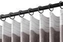 Штора HOFF Dora 180х280 см, 1 шт., цвет серый, кофейный