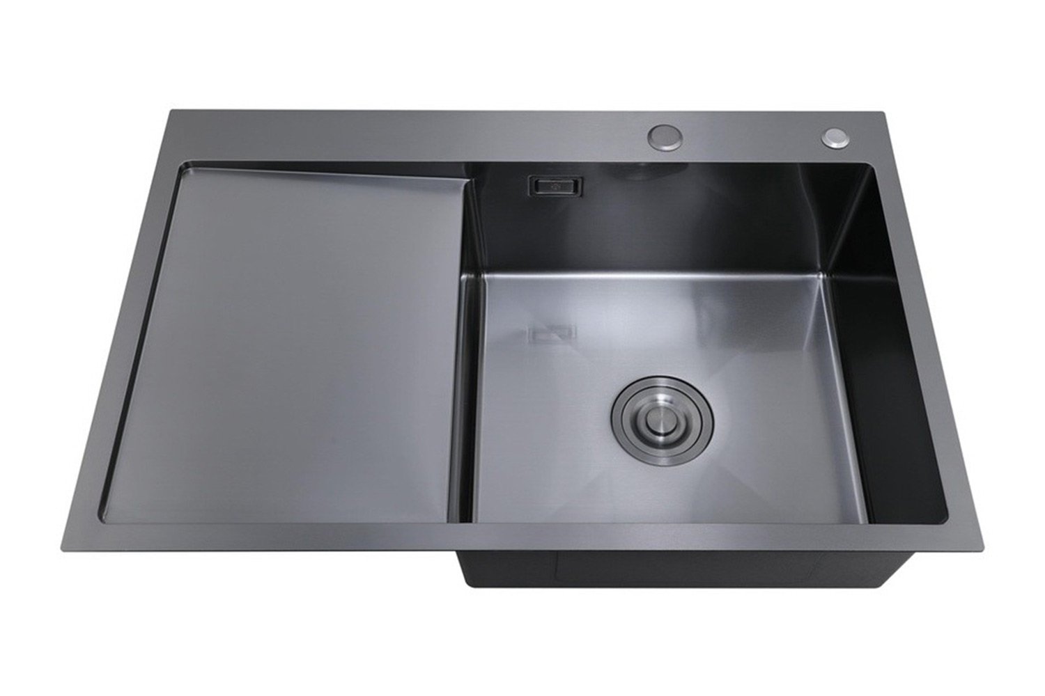 Мойка врезная с дозатором и крылом РМС MRK 7851BL-R 78х51х18 см