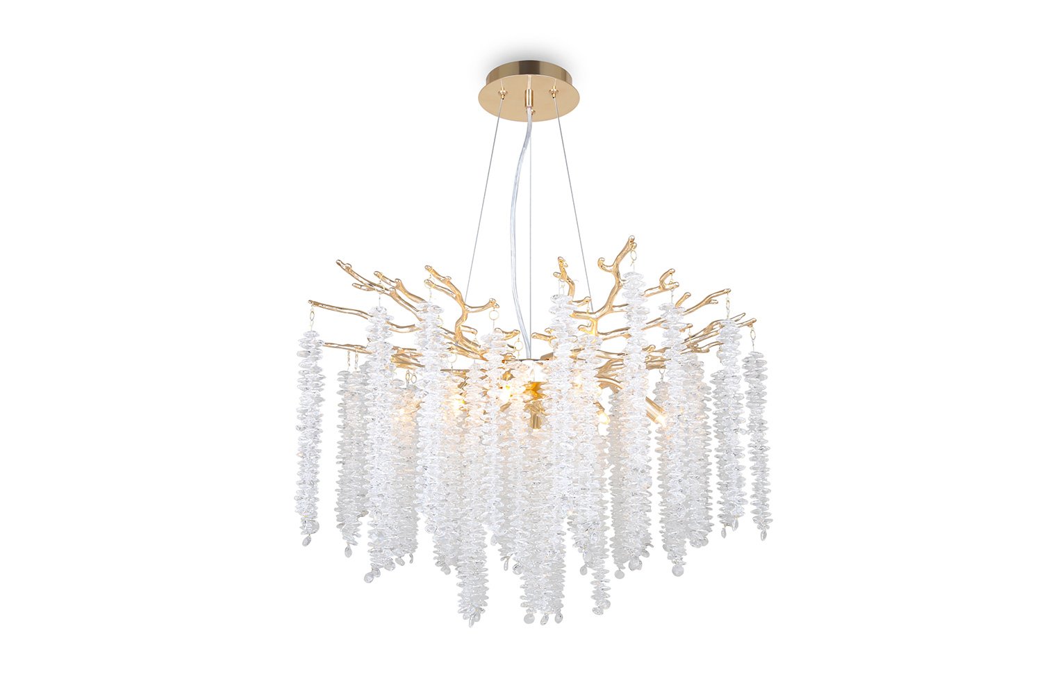 Светильник подвесной FREYA Crystal Mineral 28 кв.м., 60х170х60 см, G9