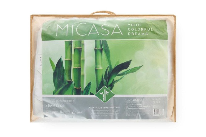 Одеяло MICASA Бамбук Бамбук 150х200 см, 1,5 спальные