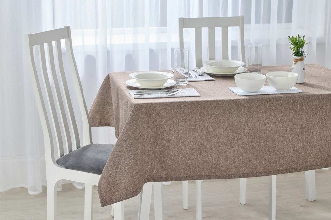 Изображение товара Скатерть HOFF Compromise 120х165 см какао