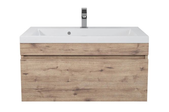 Изображение товара Подвесная тумба под раковину Eva 75 см в цвете крафт табачный