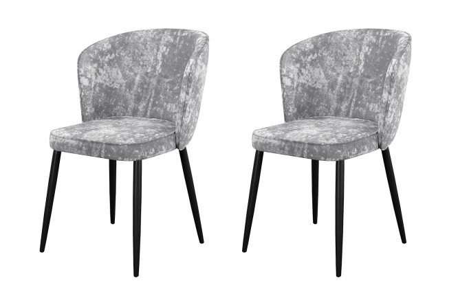 Изображение товара Стулья DIKLINE 347 комплект обеденных стульев 56х85х52 см велюр металлические ножки