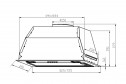 Вытяжка LEX GS BLOC P 600 цвет белый, 52 см