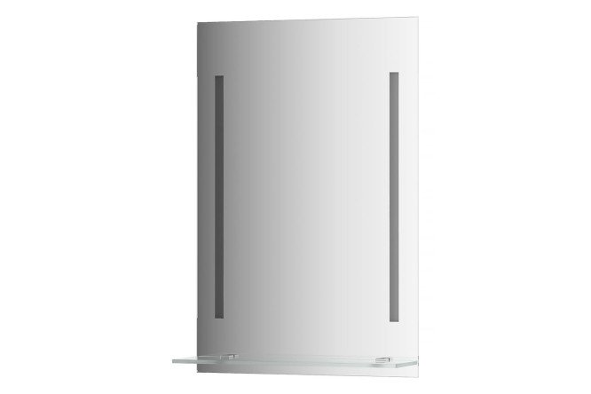 Изображение товара Зеркало настенное EVOFORM Ledline-S c полочкой и 2-мя встроенными LED-светильниками, BY 2160 50х75 см