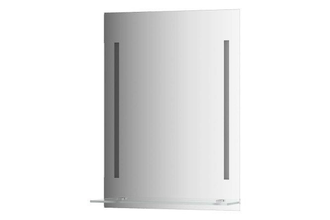 Изображение товара Настенное зеркало EVOFORM Ledline-S с LED-светильниками и полочкой 55x75 см