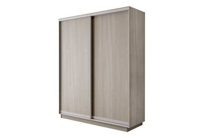 Изображение товара Двухдверный шкаф-купе Slide-2 180х220х60 см ясень анкор светлый серебро