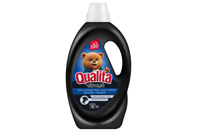 Изображение товара Гель для стирки Qualita Black для тёмного белья 2 л без аромата