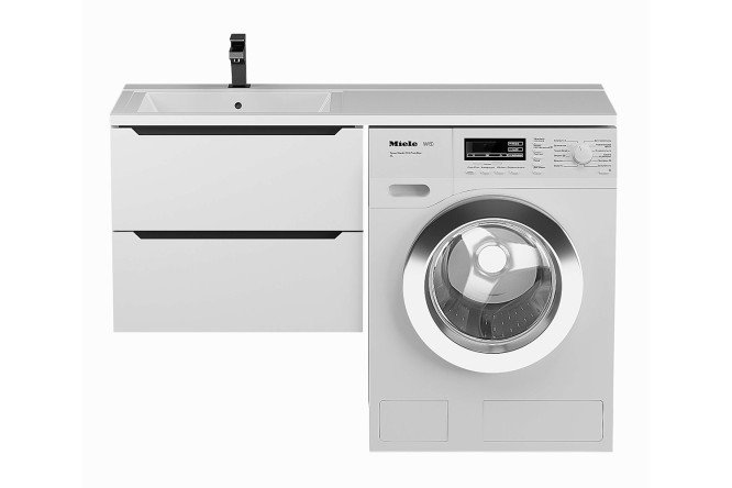 Изображение товара Подвесная тумба Tanos 291020261 под стиральную машину 60 см белая или графит