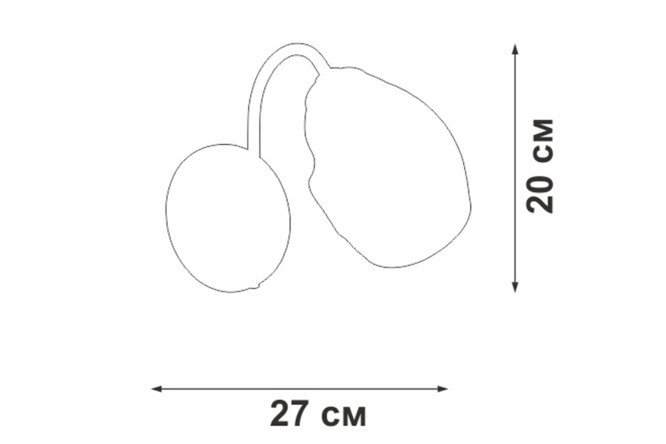 Светильник настенный VITALUCE V4929-7/1A 3 кв.м, E27