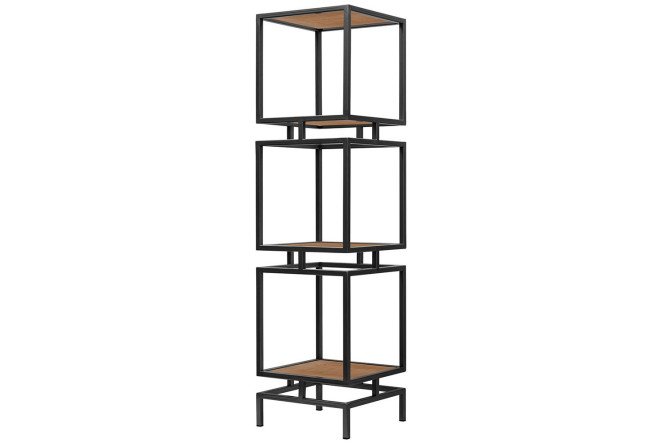 Изображение товара Стеллаж Cubic 40х150,5х40 см из металла и ЛДСП черный