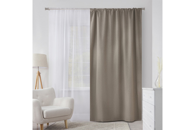 Изображение товара Штора ESTUDI BLANCO Esin 180х280 см, цвет капучино