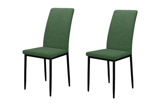 Изображение товара Комплект стульев DIKLINE 272, велюровые, металл ножки, 40х85х59 см