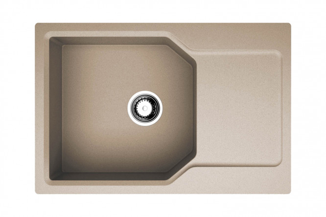 Изображение товара Мойка врезная с крылом OMOIKIRI Yonaka 78-LB-SA 4993416, бежевый 78х51х19 см