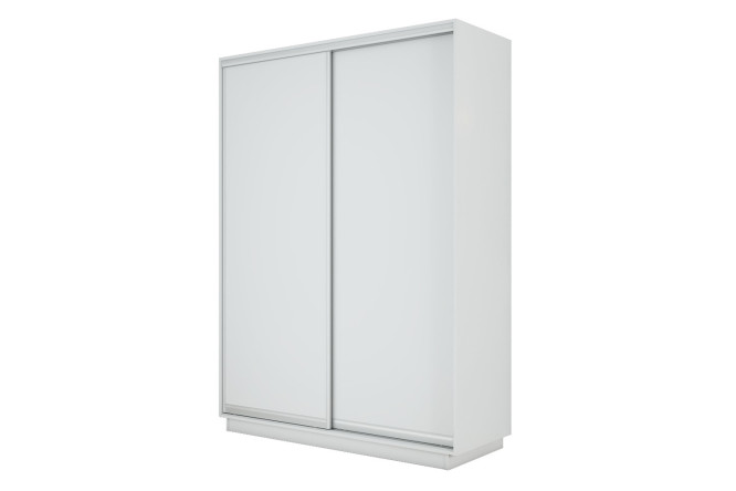 Изображение товара Двухдверный шкаф-купе Slide-2 v.2 120х240х60 см белый снег серебро