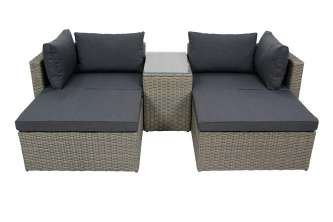 Изображение товара Набор мебели Драмен цвет каркаса серо-коричневый, отделки серо-коричневый