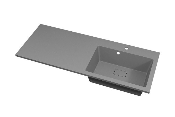Изображение товара Раковина Cosmos Quartz RCosmos120RS Подвесная, 120х17.2х48 см