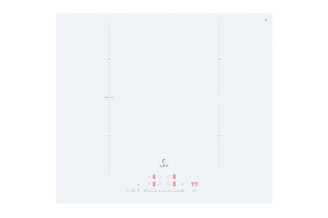 Изображение товара Индукционная варочная панель LEX Evi 641A I WH 59 см стеклокерамика 4 зоны