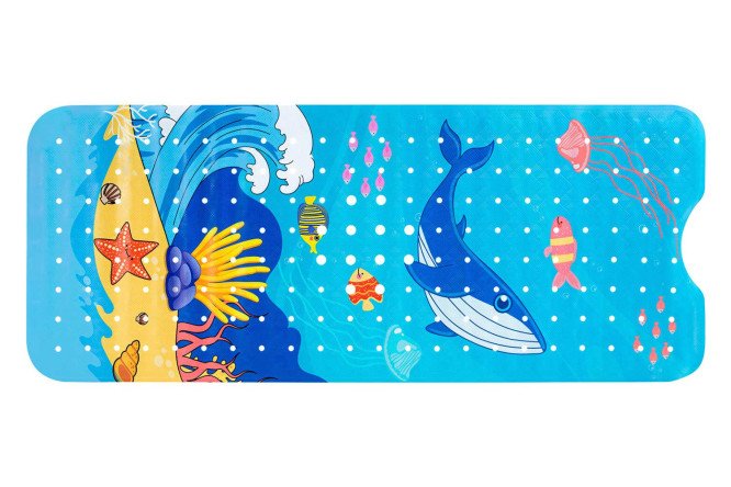 Коврик для ванной Кит противоскользящий 40x100 см
