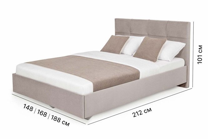 Кровать Каприз цвет капучино 120х200 см