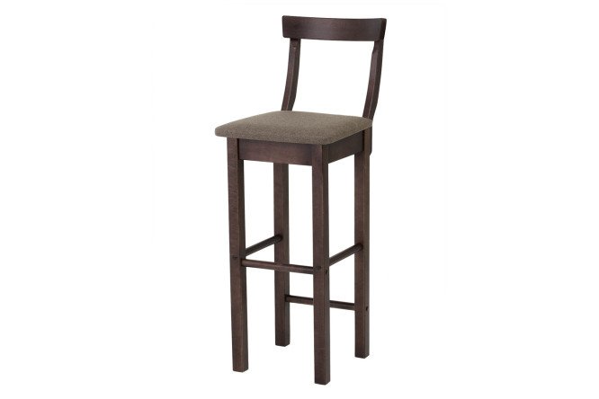 Изображение товара Барный стул Морган 38х105х46 см, цвет обивки коричневый, ножек венге