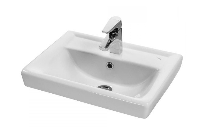 Изображение товара Раковина Тигода 50 белая из фарфора для ванной комнаты