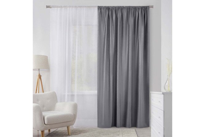 Изображение товара Штора Шбс 180х270 см, 1 шт., цвет серый
