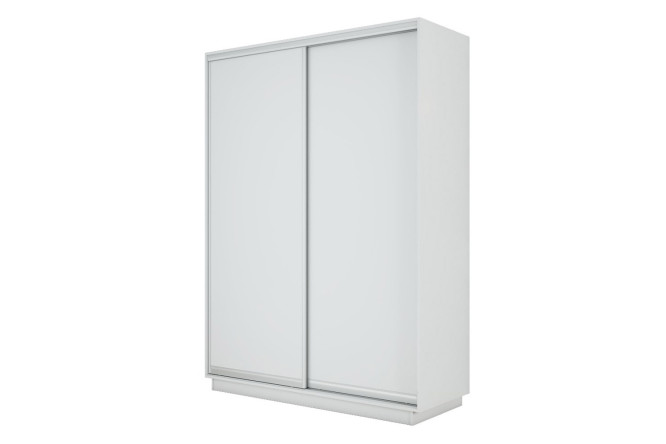 Изображение товара Двухдверный шкаф-купе Slide-2 v.2 160х220х60 см белый снег серебро