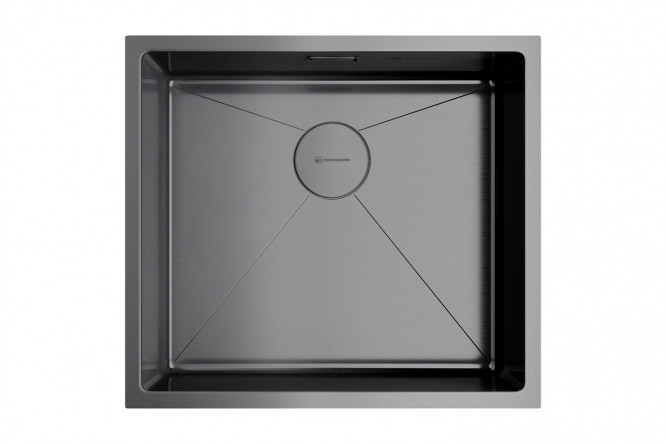 Изображение товара Мойка врезная OMOIKIRI Taki 49-U/IF-GM 4973524, вороненая сталь 49х44х20 см