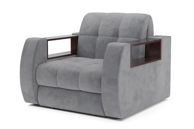 Изображение товара Кресло-кровать Комбс на механизме Аккордеон, велюровая обивка, размеры 106х88х110 см