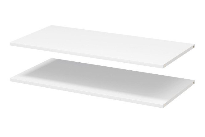 Изображение товара Комплект полок HOFF Блокс 2 шт. для каркаса шириной 100 см, цвет белый