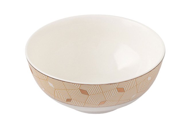 Изображение товара Салатник NADOBA Mari Gold 14 см из фарфора для сервировки салатов и десертов