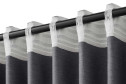 Штора ESTUDI BLANCO Hazel 180х300 см, 1 шт., цвет графитовый