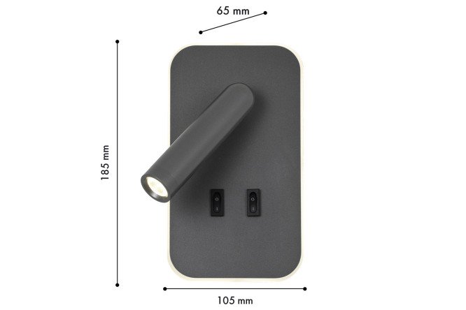 Светильник настенный FAVOURITE Bedside 2 кв.м, LED