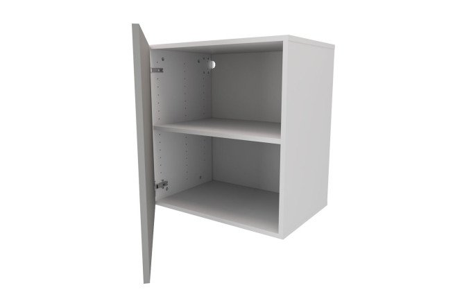 Изображение товара Тумба с дверью Оскар Амика 60х64, белый / пыльный серый глянец