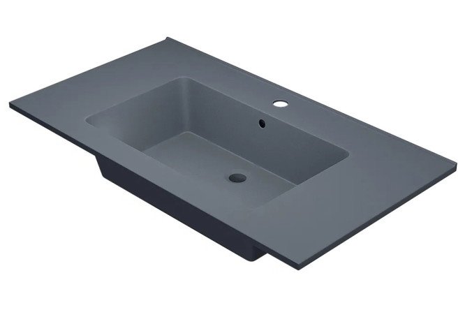 Изображение товара Раковина для ванной Parma Quartz полувстраиваемая 86х15.8х47.5 см