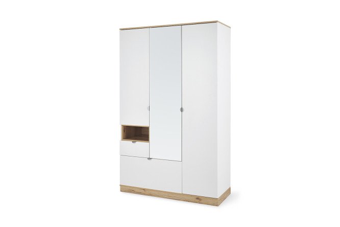 Изображение товара Шкаф 3-створчатый с зеркалом Юкки - современное решение для хранения