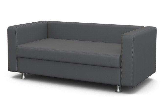 Изображение товара Офисный диван Бит серого цвета размер 143х74х75 см для офиса и дома