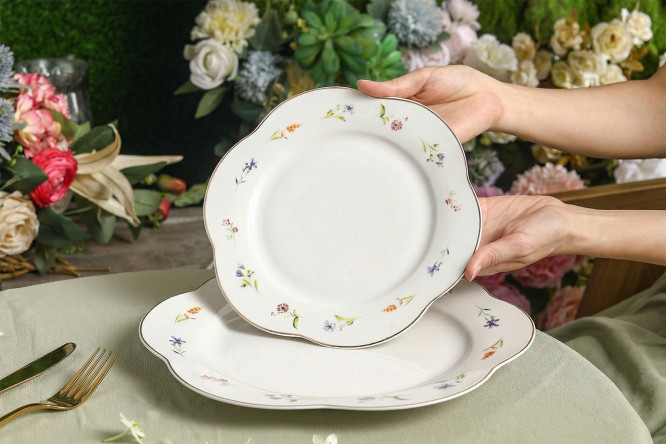 Набор тарелок Mandarin decor Блум 2 шт., Фарфор
