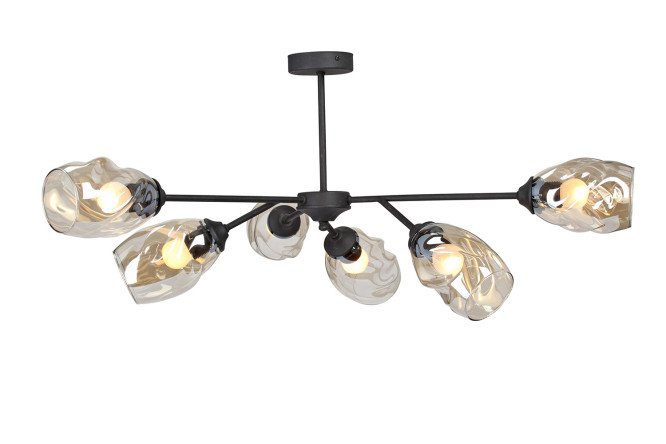 Изображение товара Люстра VITALUCE V3958-1/6PL на 18 кв.м с цоколем E27 и планочным креплением