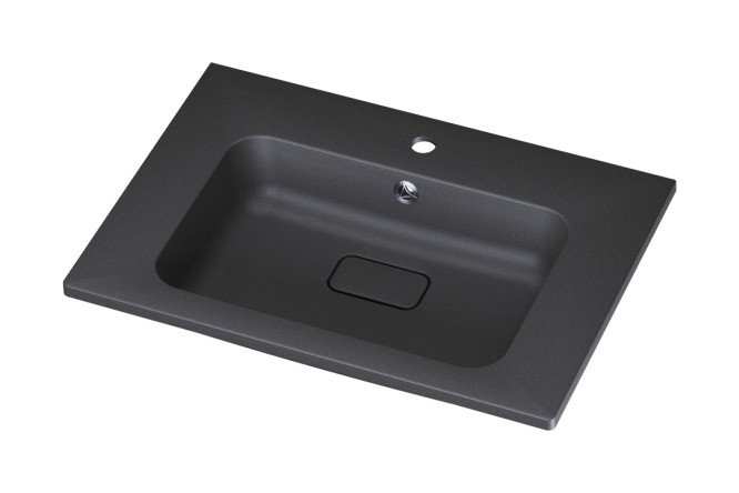 Изображение товара Раковина Палермо 700 накладная из кварца 70х14,2х48 см, современный дизайн