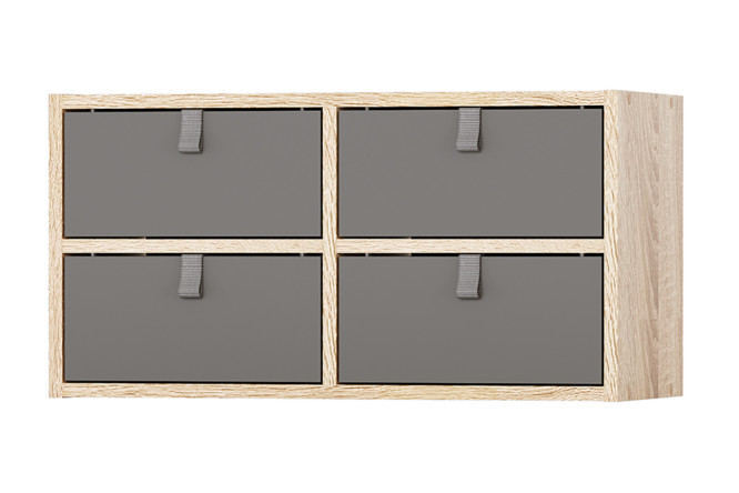 Изображение товара Стеллаж Bricks 2 секции с ящиками