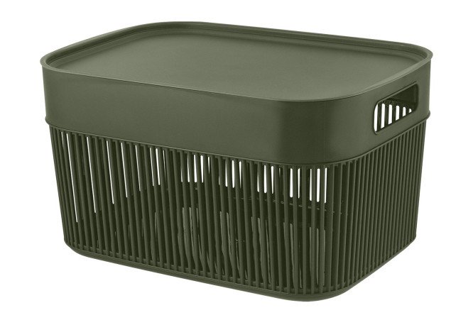 Корзина с крышкой Струна 25x19.6x34.8 см, 12 л
