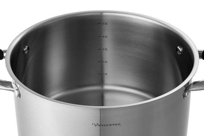Кастрюля с крышкой VANHOPPER Cuisine 5.6 л