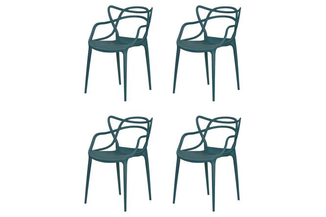 Изображение товара Набор стульев обеденных с подлокотниками DOBRIN Masters 50.5х81х56 см