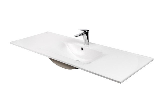 Изображение товара Раковина BOND Cube S05-1200 встраиваемая сверху, белый глянец