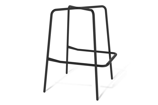 Стул барный SHT-ST36/S29 60х112х56 см, цвет обивки ночное затмение, ножек чёрный муар