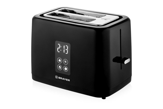 Изображение товара Тостер BRAYER BR2113 компактный пластиковый черный для дома