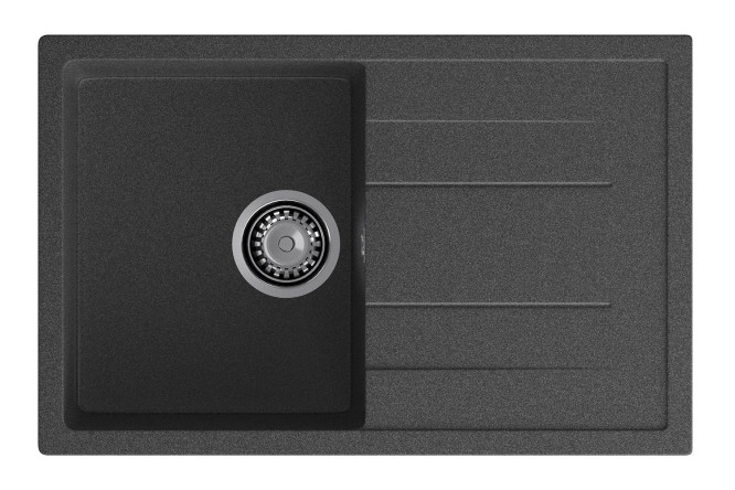Изображение товара Врезная мойка с крылом GRANFEST Quadro GF-Q-780L 77х49.5х20 см