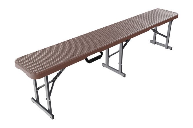 Изображение товара Складная скамейка Samman для сада дома и офиса 182.6х42.7х29.8 см коричневая